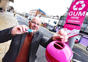 New Bins Aim to Turn Tide on Town Centre Gum Drop Menace
