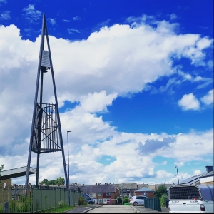 The spire of St Agnes’ Church