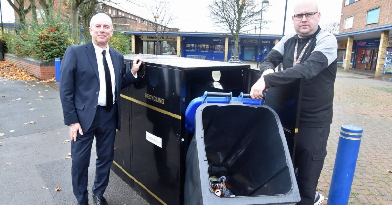 New bins installed at key sites in recycling drive