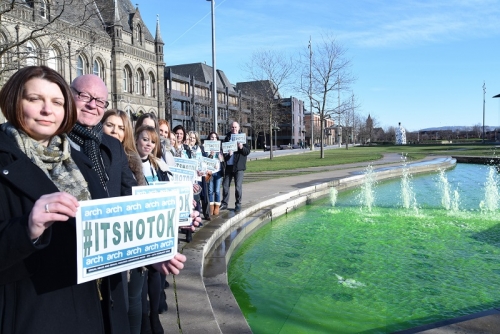 Centre Square Fountain Goes Green