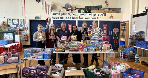 Ambulance service staff donate Christmas gifts to North East children's charity