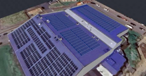 Solar panel installation under way at The Rainbow