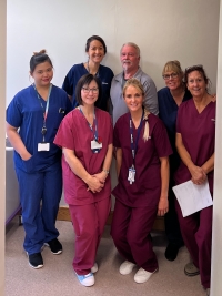 Raymond Berry and the endoscopy team at The James Cook University Hospital