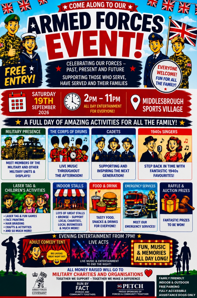 Middlesbrough Set for Major Armed Forces Community Celebration This September