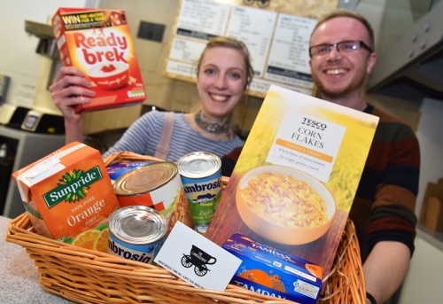 Carriageway Café in Christmas Foodbank Charity Drive