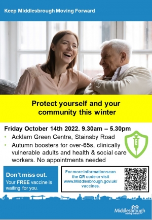 COVID vaccination pop up 14 October