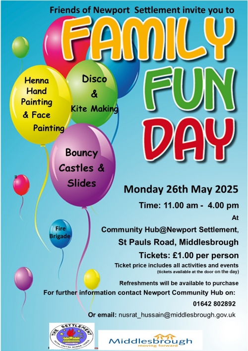 Newport Family Fun day on bank holiday Monday