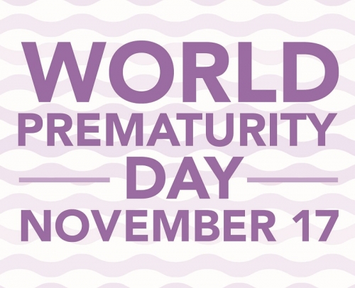 Fountain Flows Purple for World Prematurity Day